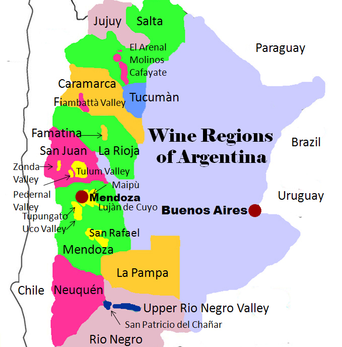World Wine Regions South America