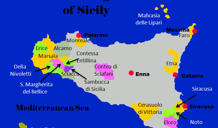 sicily wine maps sicily wine maps